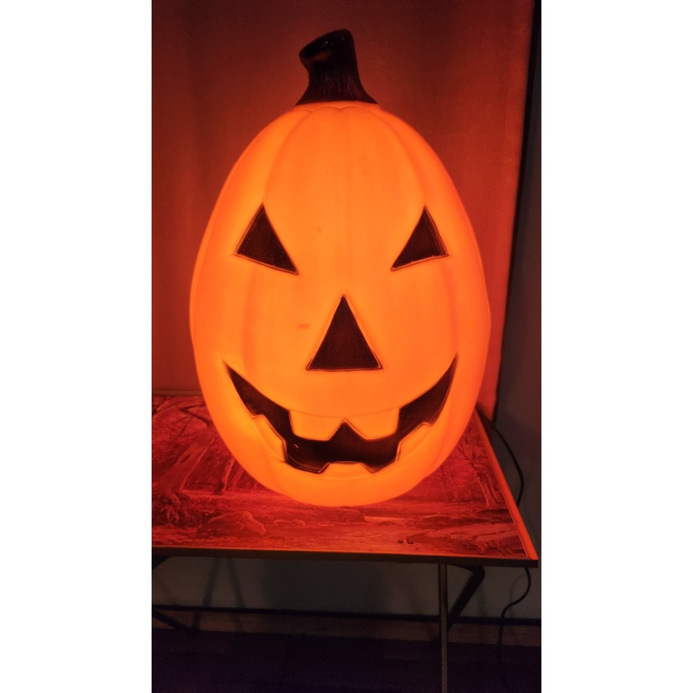 Vintage 1992 TPI Blow Mold Halloween 21" Lighted Jack-O-Lantern Tested